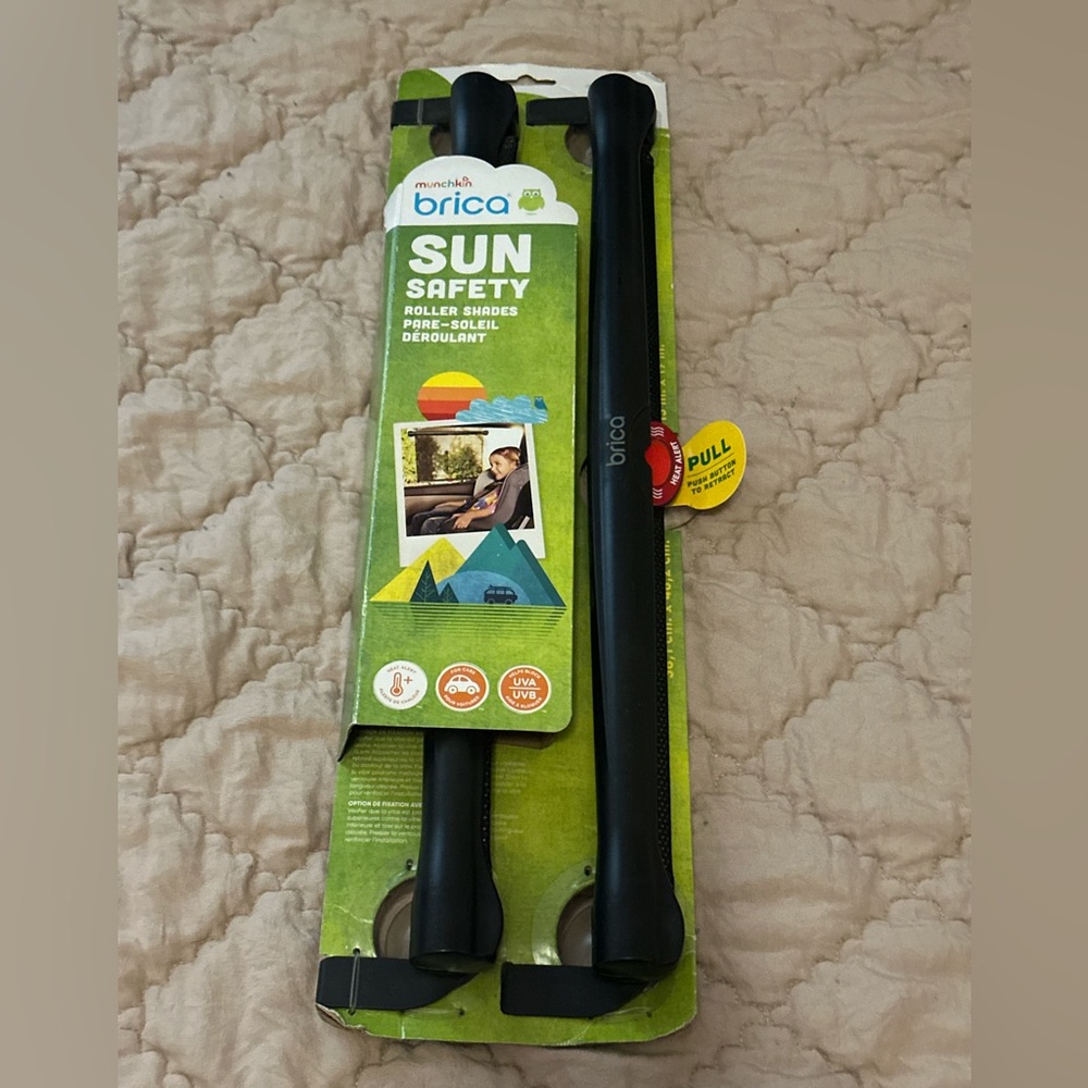 Brica Sun Safety Roller Shades - Black